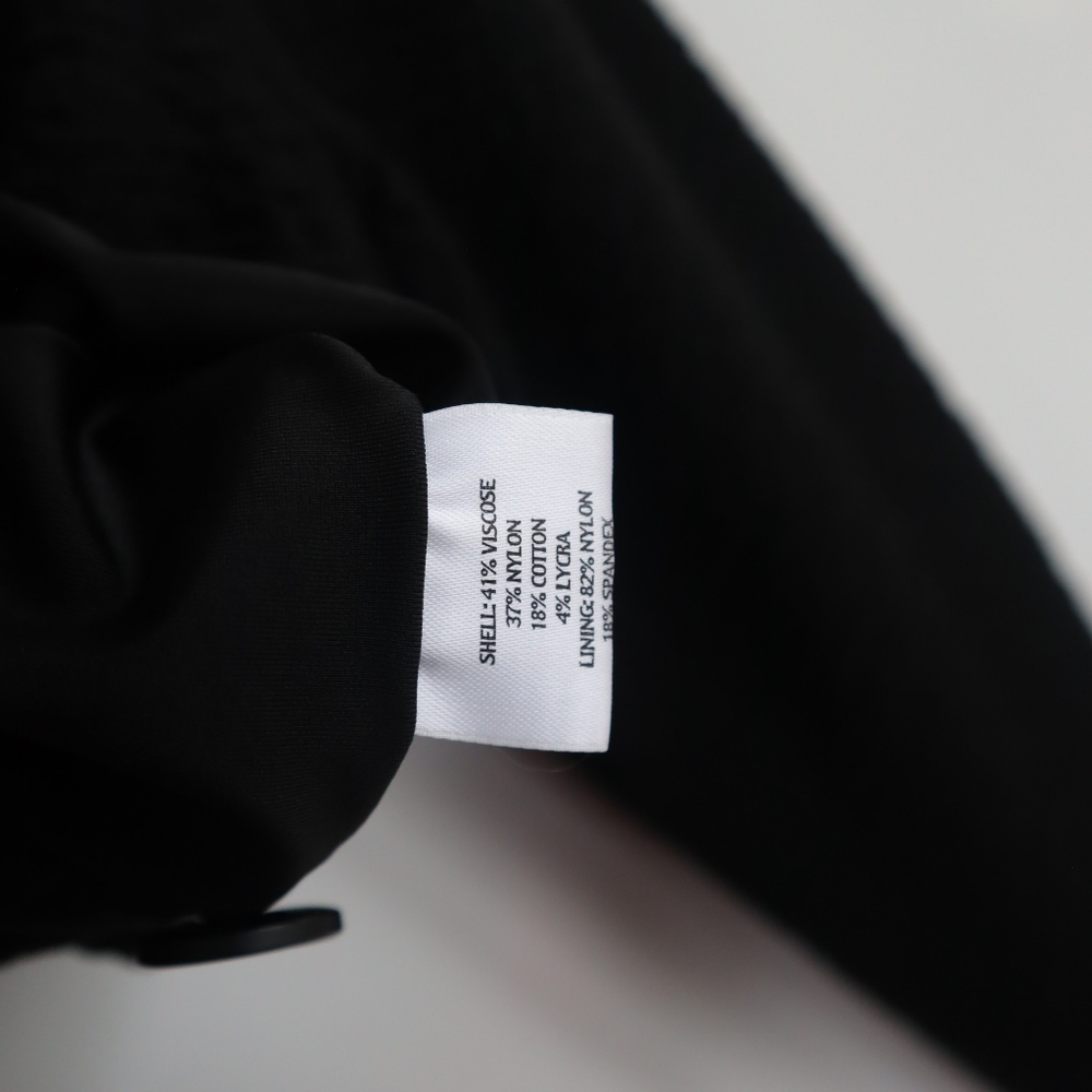 EILEEN FISHER Textured Black 3 Button Blazer - Picture 6 of 6